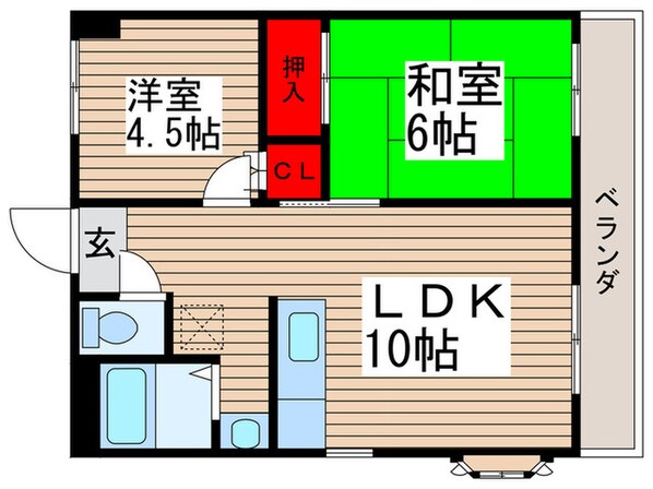 ユア－ズハイムの物件間取画像